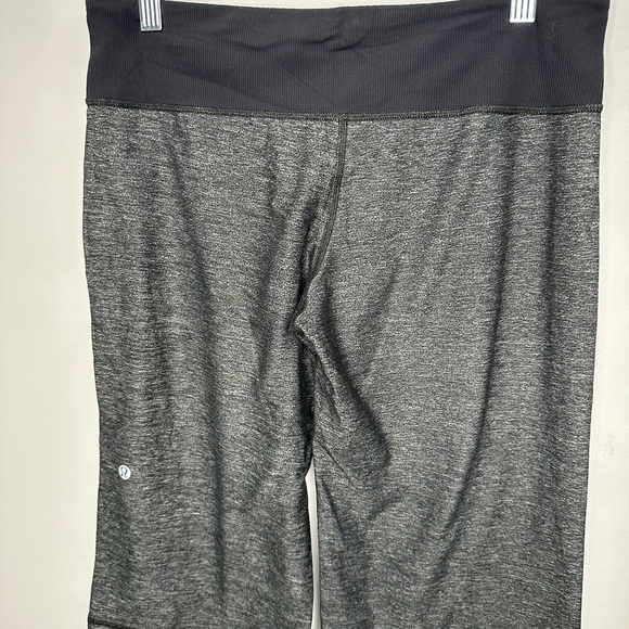 Lululemon Clam Digger Crops Heathered Deep Coal Size 6 - Picture 2 of 10